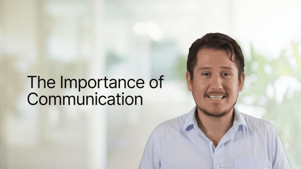 The importance of communication